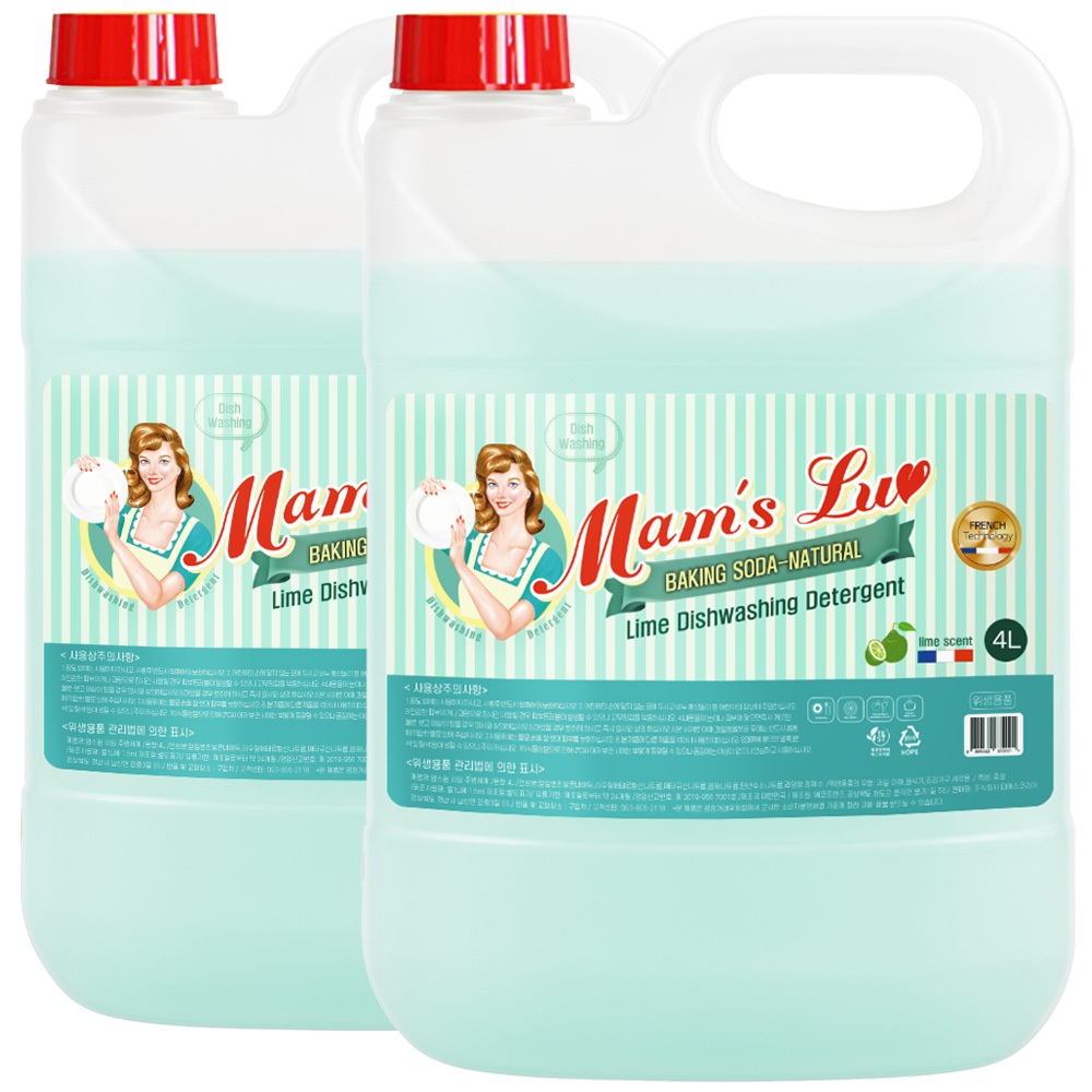 맘스럽 라임 주방세제, 4L, 2개 | 토스쇼핑
