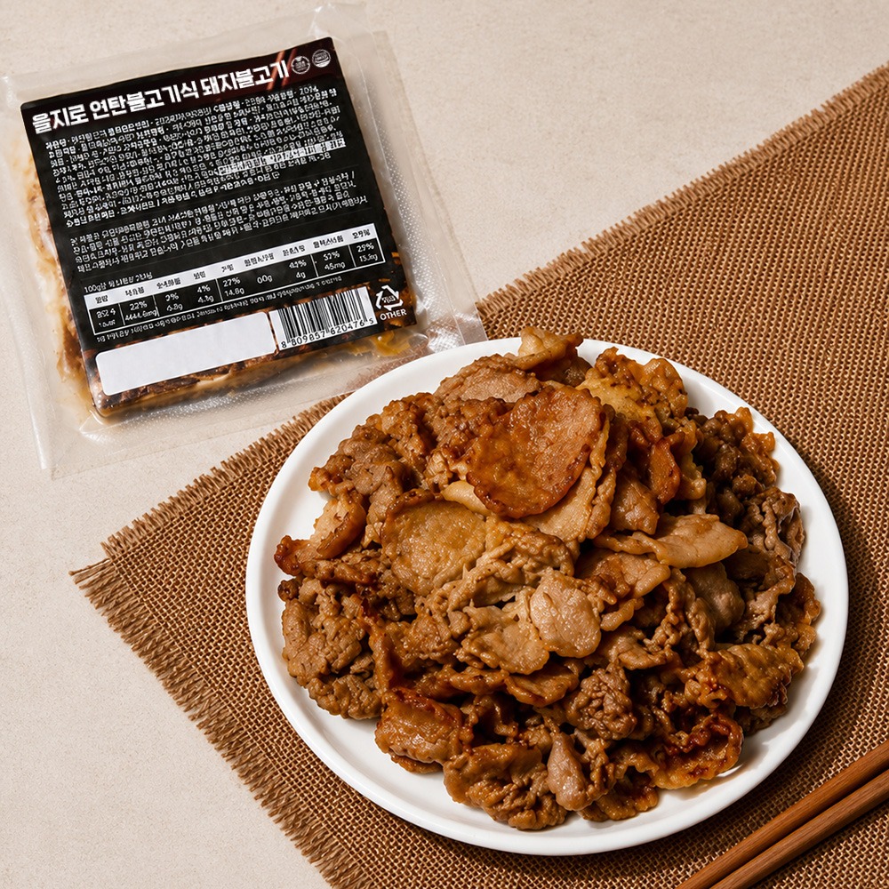 을지로 연탄불고기식 돼지불고기, 250g, 4개 | 토스쇼핑